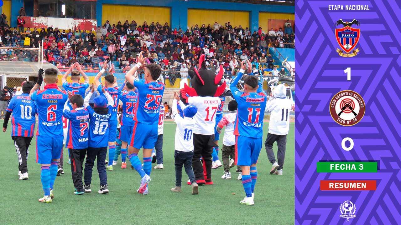 ECOSEM PASCO vs TIRO 28 (10) RESUMEN Etapa Nacional Fecha 3 Copa