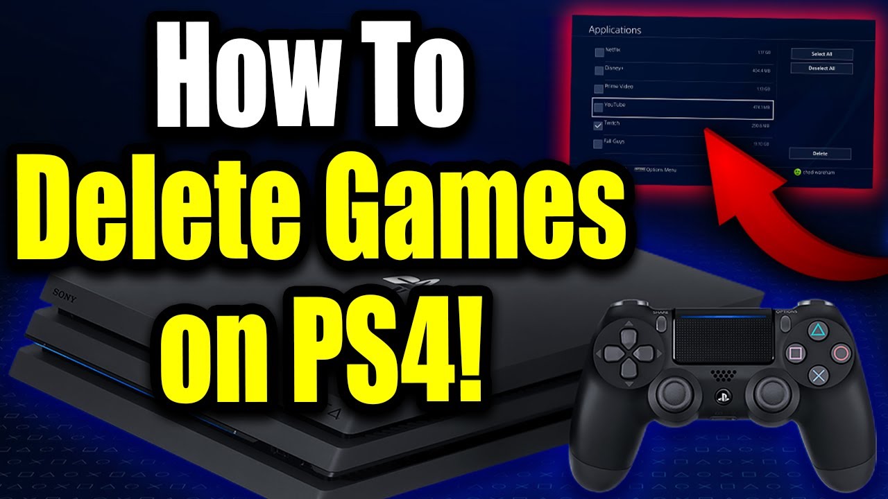 How to delete a PS4 game