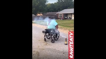 Put it in reverse TERRY!!🤦🏽‍♀️#becareful #fireworks #disabilitypride #viral #idontownanycopyright