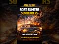 April 13 - Fort Sumter Ignites the Civil War #onthisday #history