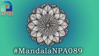 Mastering Mandalas: Art of  Mandala Drawing - MandalaNPA089