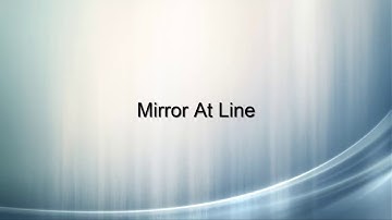 How to do Mirror At Line in Stitchmax. (0131)