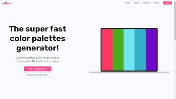 Project Showcase | A Color Palette App Inspired by Coolors.co | Using HTML CSS and JavaScript