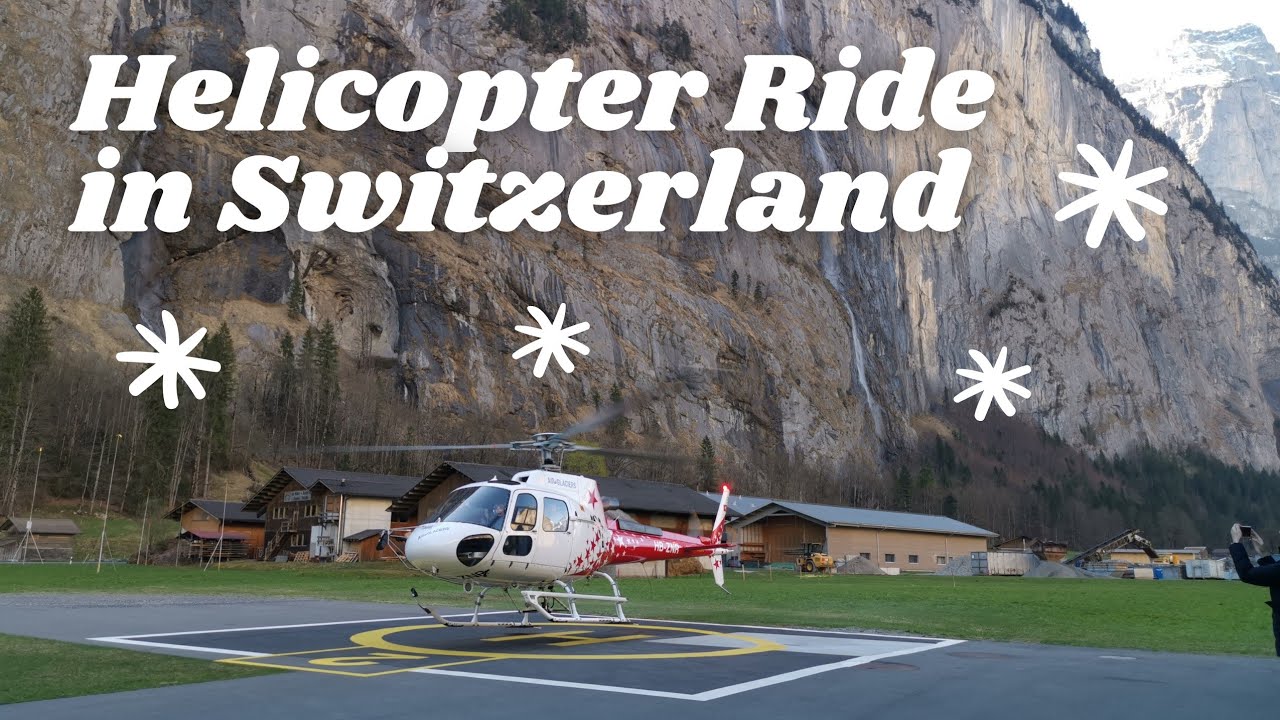 HELICOPTER RIDE AROUND JUNGFRAU REGION, SWITZERLAND | Misis Ni Swiss