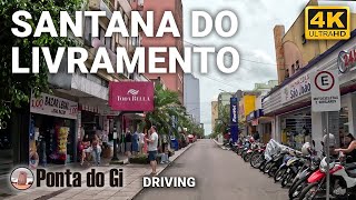 SANTANA do LIVRAMENTO [calles de la CIUDAD] CENTRO #DRIVING tour virtual 4K RIO GRANDE DO SUL BRASIL