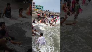 Digha Eglupaglu Waves 🌊🤣 || #shorts #viralshorts #olddigha #sea #beach #waves