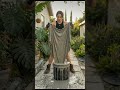 Hot DIY Cement Planter 🔥 Blue Garden Pot Transformation #Shorts