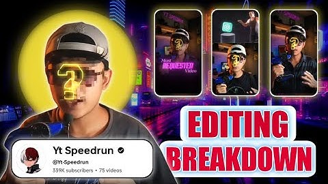 The secret editing behind yt speedrun viral shorts @Yt-Speedrun 