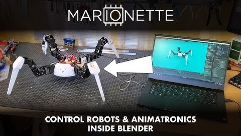 MarIOnette: Control Robots Inside Blender