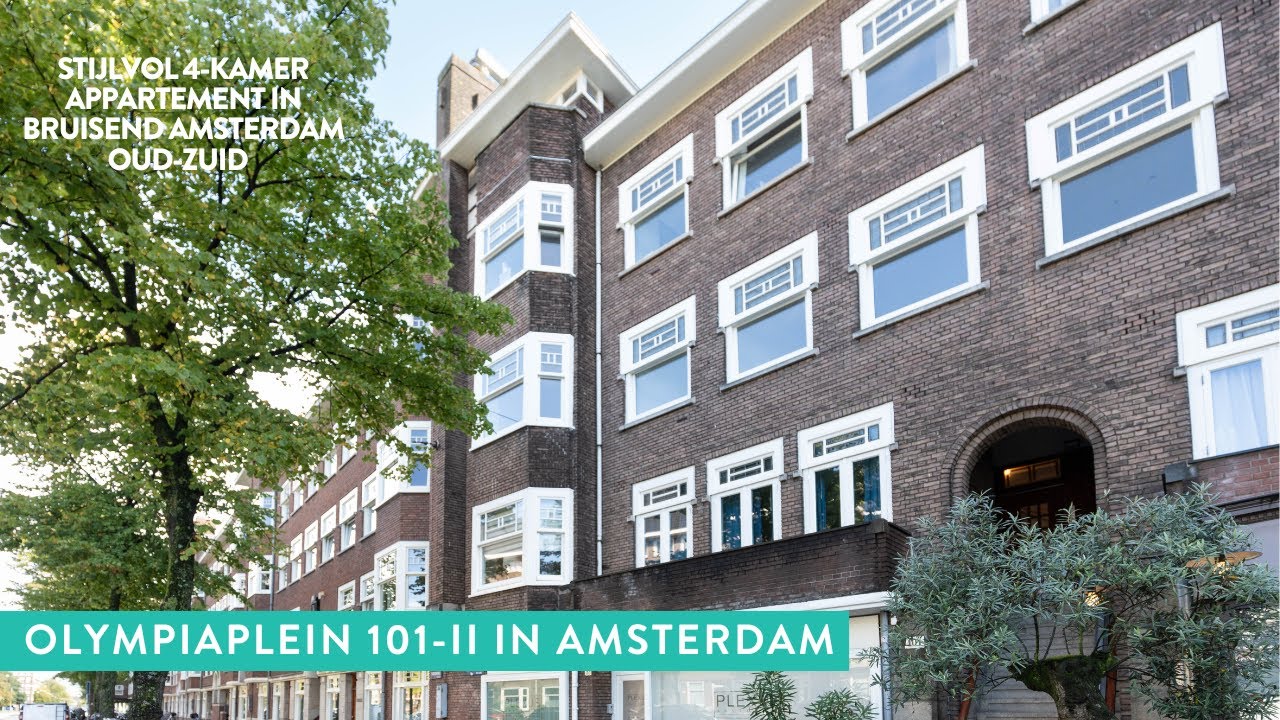 Stijlvol 4-kamer appartement in bruisend Amsterdam Oud-Zuid te koop: Olympiaplein 101-II