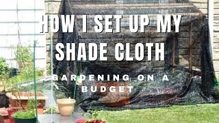 How I Set Up My Shade Cloth | #shadecloth #growyourownfood #frugal #frugalhacks