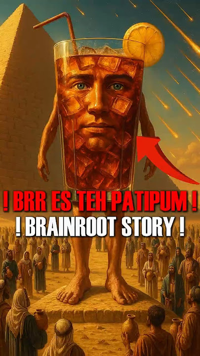 Brr Es Teh Patipum: Giant Iced Tea Man Saves the Desert?!#brainrot  #memes  #viral  #funny  #shorts
