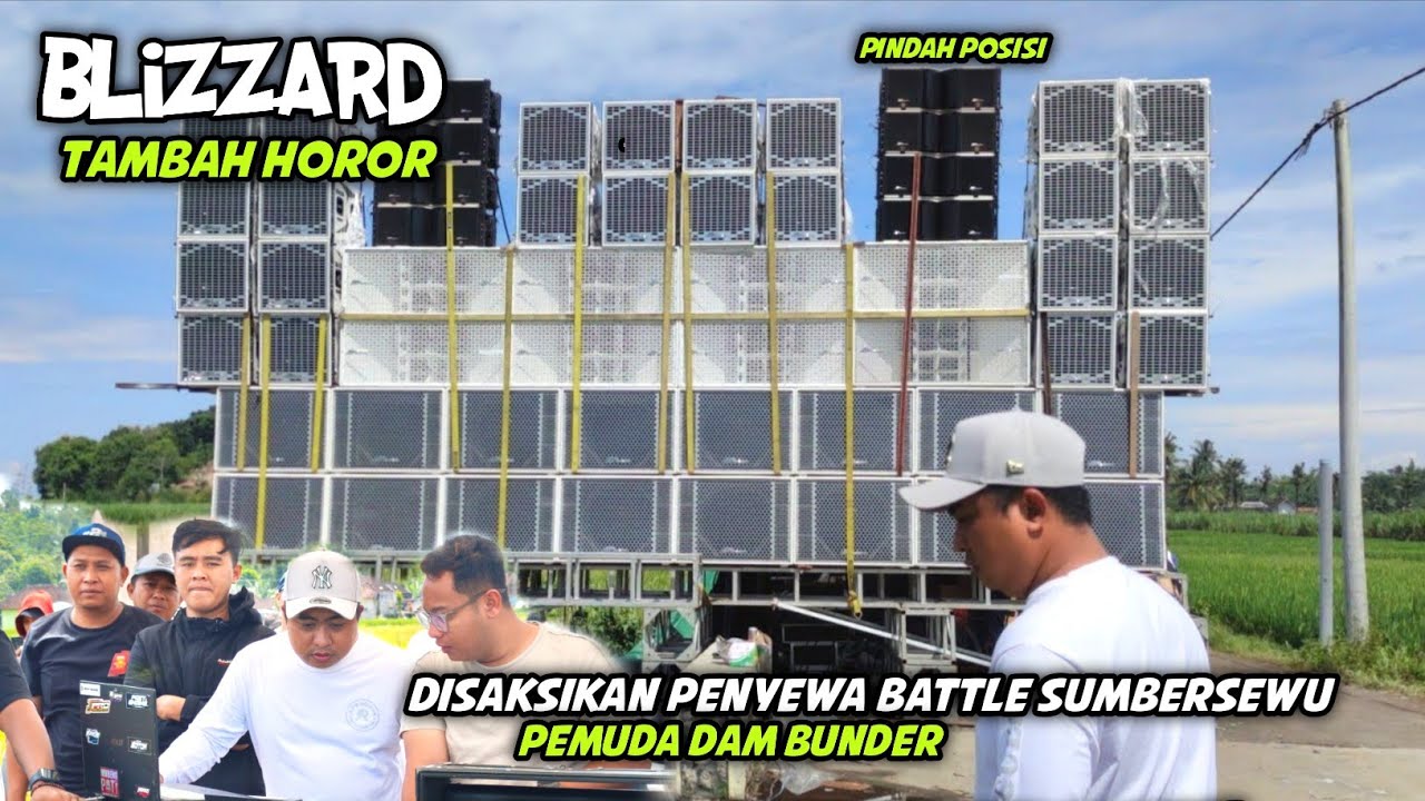 Wow😱 Setingan Blizzard hari ke 2 Lebih Sangar Lagi 🔥 Line Array Pindah Posisi diawasi  penyewa Bwi 