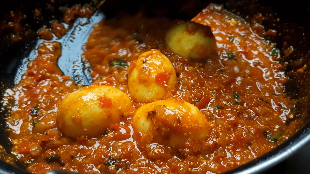 BUTTER EGG MASALA EGG TOMATO BUTTER MASALA RECIPE YouTube