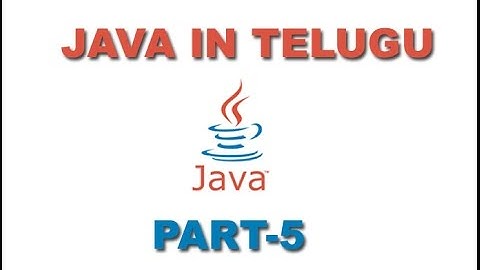 Core Java in Telugu first Java Program In Eclipse Part 5