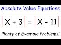 How To Solve Absolute Value Equations