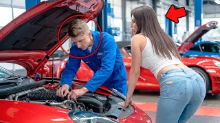 Poor Mechanic Fixes a Stranger Girl's Car for Free, Without Knowing She Is a Millionaire CEO!