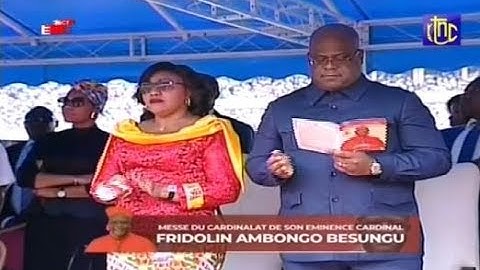 EN DIRECT: MESSE DU CARDINALAT DE SON EMINENCE CARDINAL FRIDOLIN AMBONGO BESUNGU
