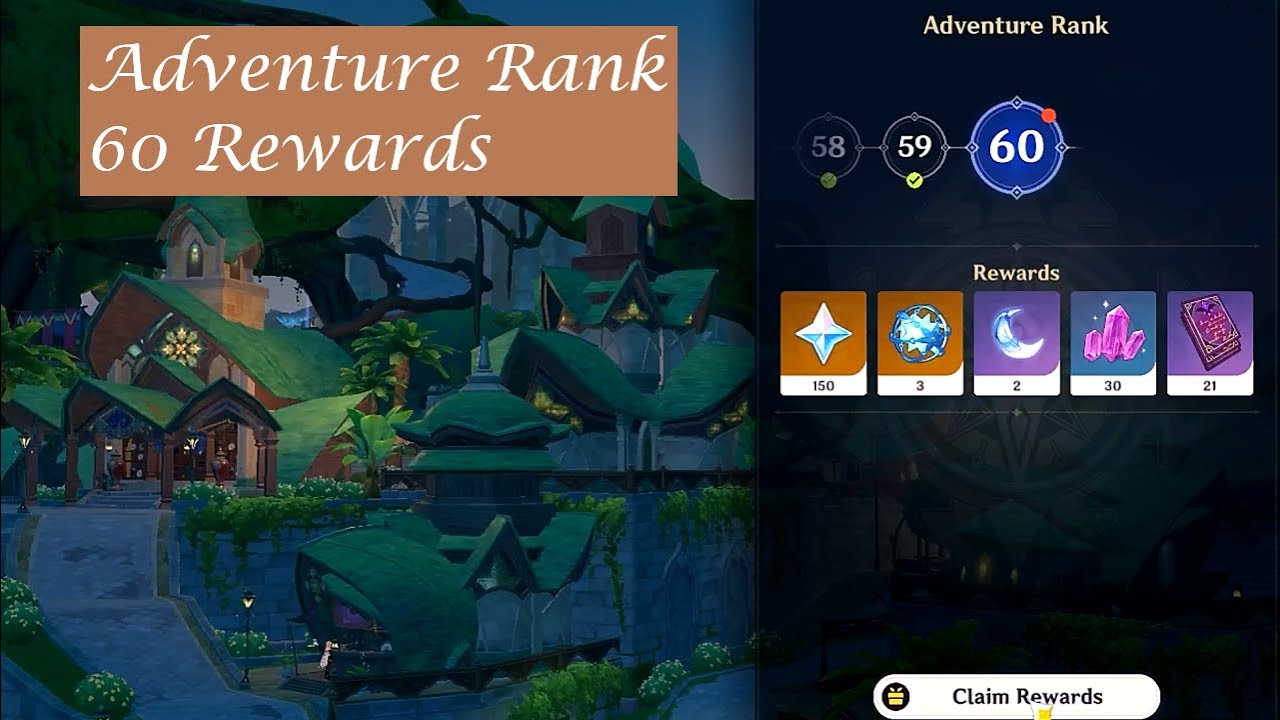 Adventure Rank 60 Rewards!!! Genshin Impact YouTube