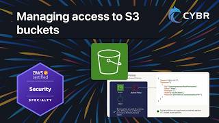 Managing access to S3 buckets - AWS SCS-C03