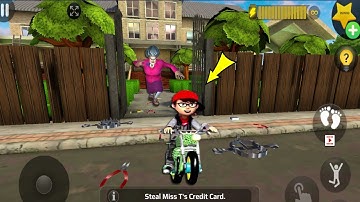 Scary Teacher 3D - with nick and tani troll Miss T fell face down  part 5214#scaryteacher3d