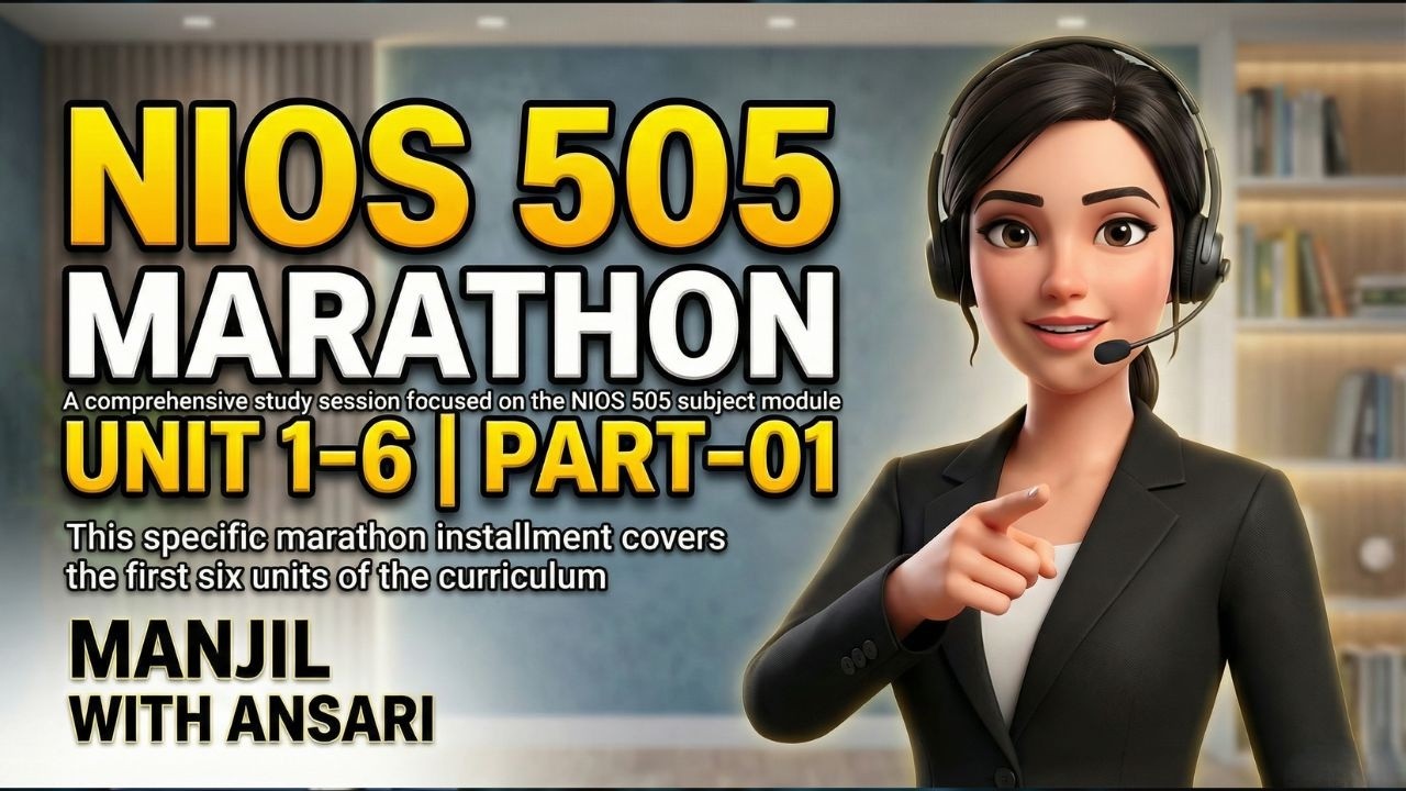 NIOS 505 Psychology Unit 1–6 Marathon 🔥 Part-01 | One Shot Revision | DSSSB PRT Exam Special