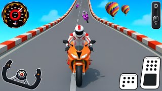 Crazy Bike Mega Ramp Impossible Racing - Impossible Bike Stunts Tracks - Android Gameplay #52 screenshot 2