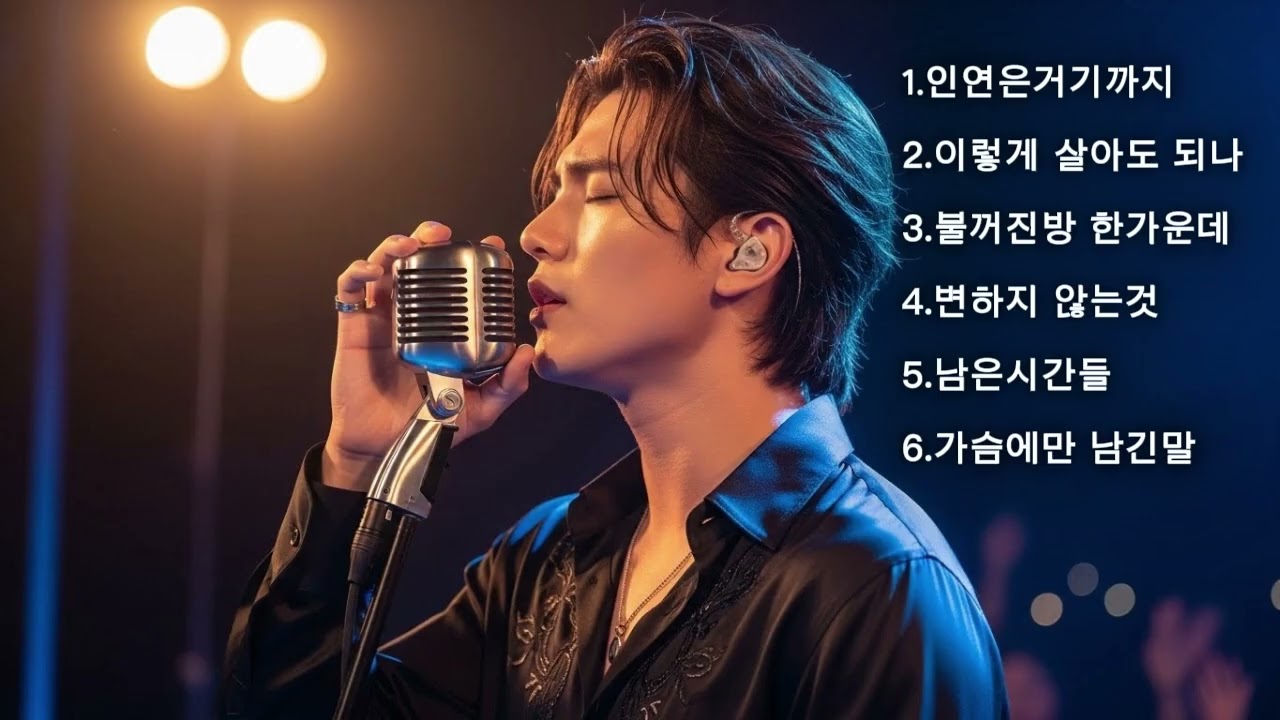 중년 감성발라드《노란 가로등 아래 듣는밤 골목 감성 트롯 & 발라드》