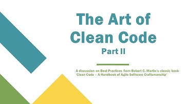 Art of Clean Code - Part II - Functions - Devsena Mishra