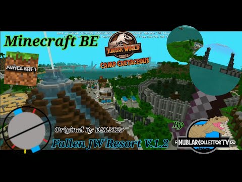ดาวน์โหลด มา ย ครา ฟ ไดโนเสาร์  2022 New  Minecraft BE: Fallen Jurassic world Resort V.1.2 (Rebuild version) With Download link.