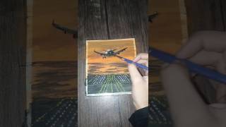 Airplane ✈️ painting 🎨 Easy for beginners Satisfying PaintingЁЯТЩ TutorialтЬИ Airplane Howtopaint