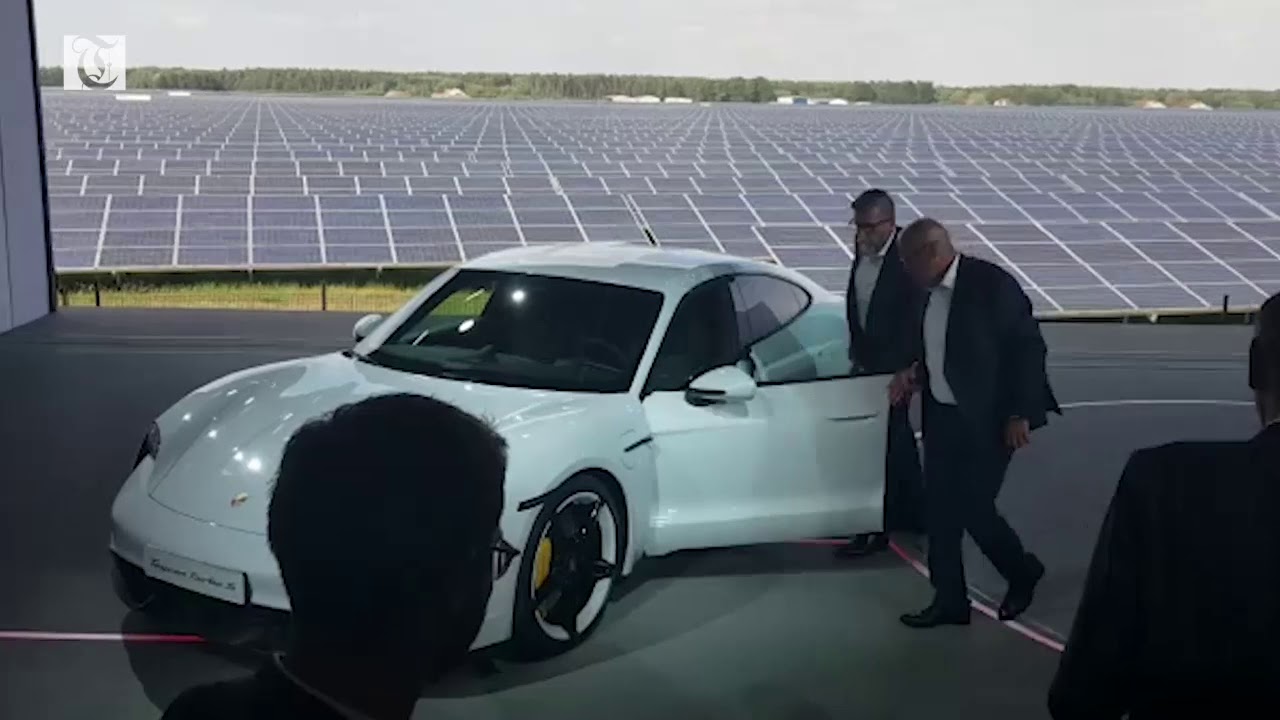 New Porsche Taycan launched in Berlin doha mapa