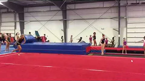Floor- round off back handspring double back