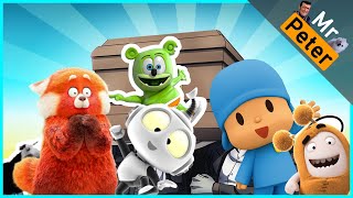 Multimix Turning Red Rob The Robot Pocoyo Oddbods Minibods