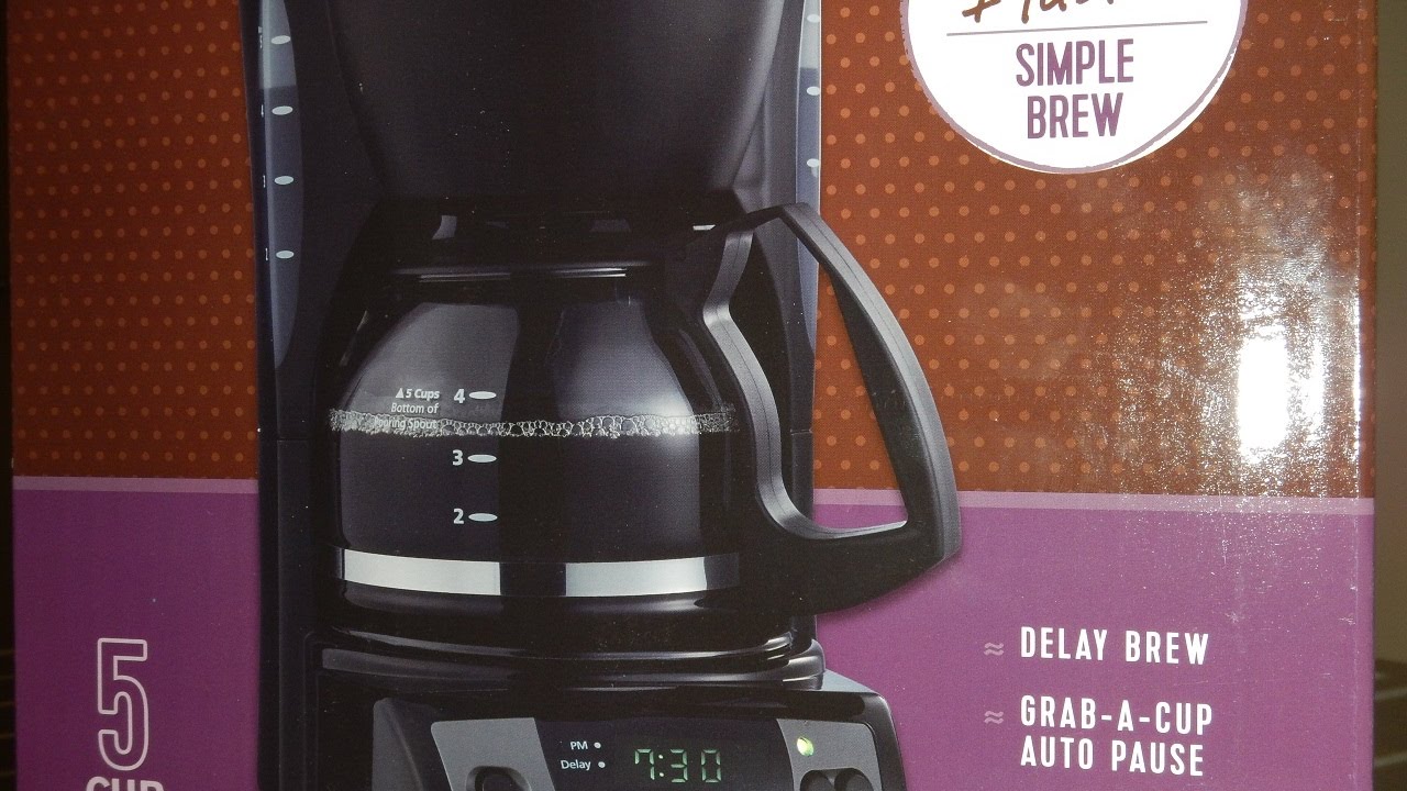 Mr Coffee 5 Cup Coffee Maker Unboxing CGX7 YouTube