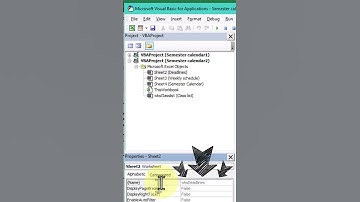How to Change Sheet Codenames #excel #vba