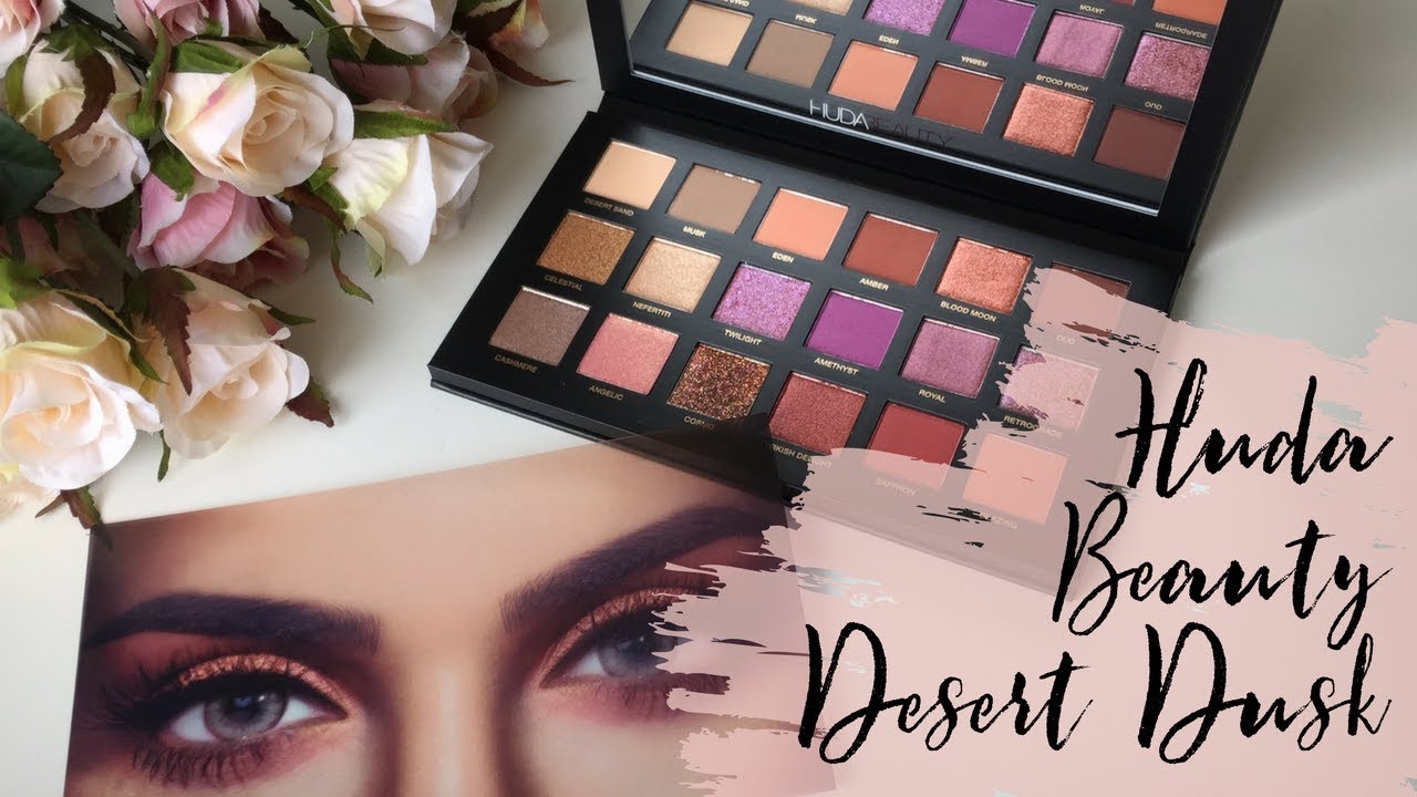 Huda Beauty Desert Dusk GRWM - mature/hooded eyes