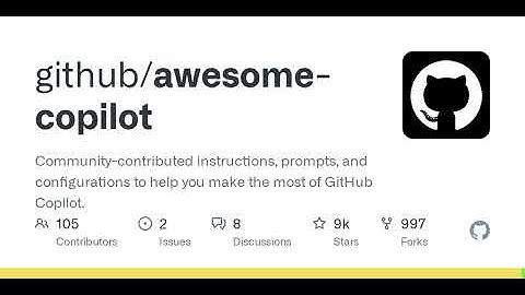 GitHub - github/awesome-copilot: Community-contributed instructions, prompts, and configurations ...