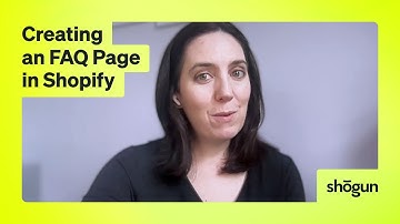 Creating an FAQ Page on Shopify the Easy Way