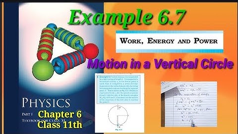 Example 6.7 | Class 11th Physics | NCERT Chapter 6| Work, Energy And Power |