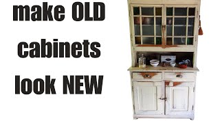 How I made Old laminate cabinets look NEW