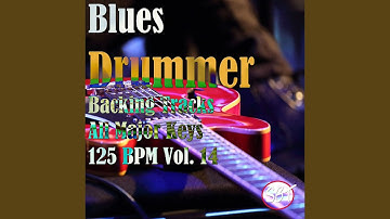 Blues Drummer Backing Track in F Major 125 BPM