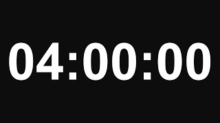 4 Hour Timer - No Alarm - 8K