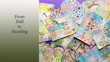 Arty Ephemera from Unused 12"x12"