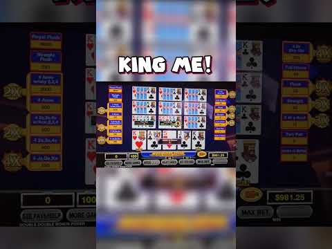 King Me says the checkers man!  #casinos #videopoker