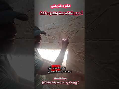 الخنزير بمقبرة كاجمني في سقاره