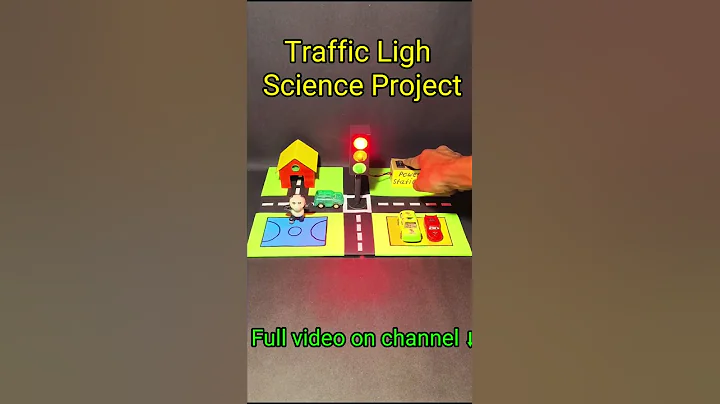 Traffic signal model for school project #youtubeshorts #science #shortvideo #shorts #short #diy
