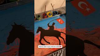 Türk’ün mayası İslam,istikameti adalettir.🇹🇷♥️ #ebrusanatı #marblingart