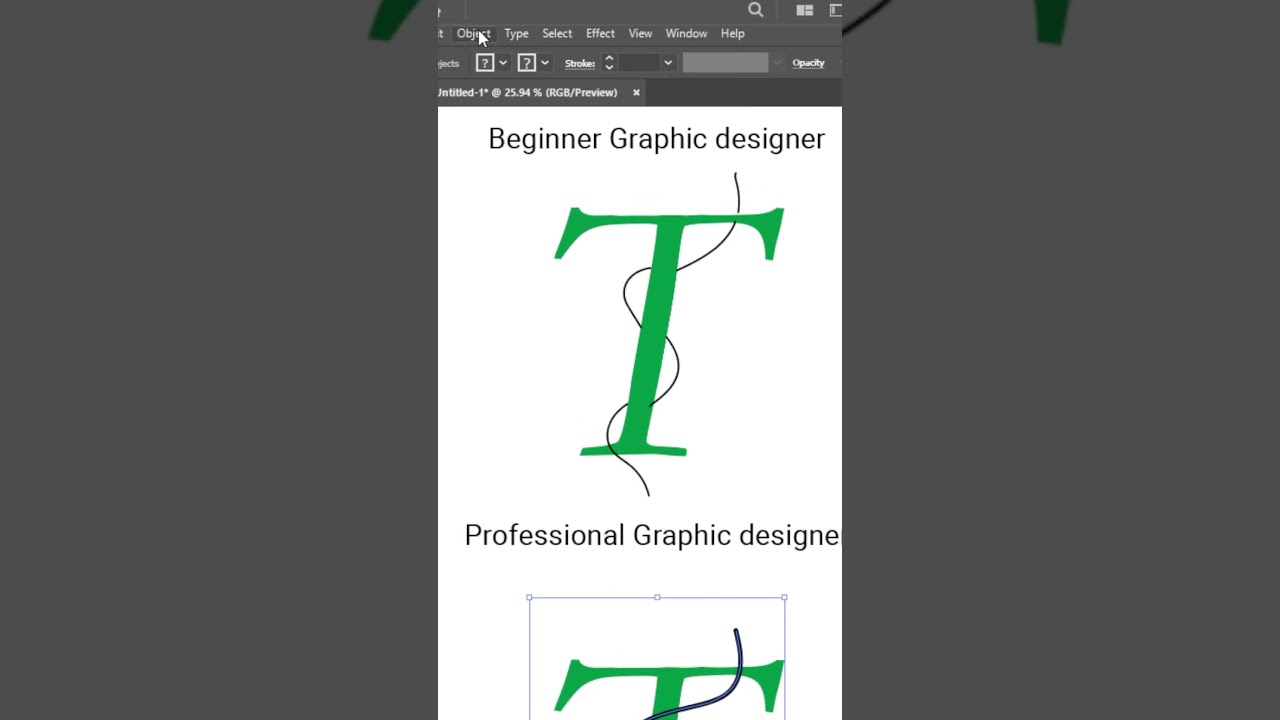 Beginner Vs Professional Graphic Designer Adobe Illustrator Cc Tutorial
