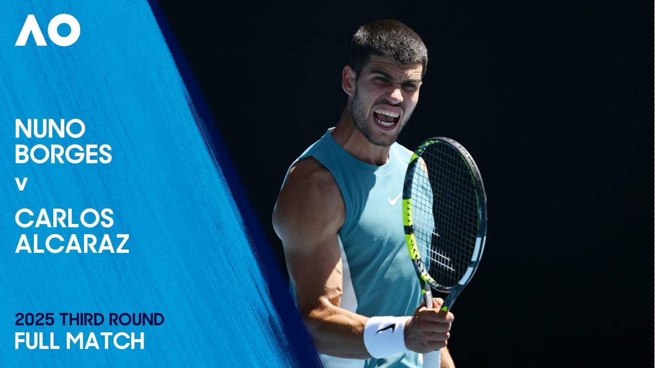 Nuno Borges v Carlos Alcaraz Full Match | Australian Open 2025 Third Round